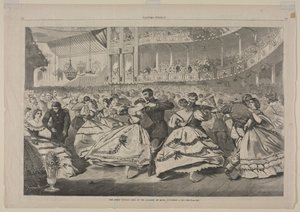 Den store russiske ballen ved Musikkakademiet, 5. november 1863 av Winslow Homer