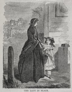 The Lady in Black, 1860. av Winslow Homer