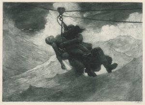 Livslinjen, 1884. av Winslow Homer