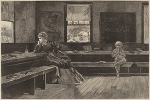 The Noon Recess, utgitt 1873. av Winslow Homer