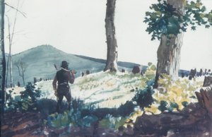 The Pioneer, 1900 (wc og grafitt på papir) av Winslow Homer