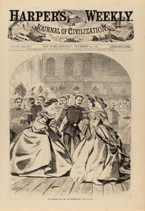 Det russiske ballet – i kveldsrommet, fra Harper#39;s Weekly, 21. november 1863 av Winslow Homer