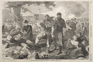 Kirurgen i arbeid i bakre linjer under et slag av Winslow Homer