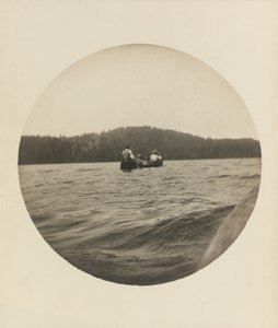 Tre kanopadlere, Lake St. John, provinsen Quebec, ca. 1895, ca. 1904 (gelatinsølvtrykk) av Winslow Homer