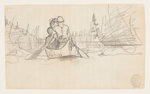 To menn i en kano av Winslow Homer