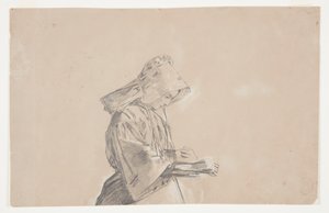Woman in a Sunbonnet   1239387   no       norwegian Successfully Translated  Original: Composition de Stephany, a wallpaper design from, Le decor moderne dans la tenture et le tissue, pub. 1930 (pochoir print) Translat: Composition de Stephany, a wallpaper av Winslow Homer