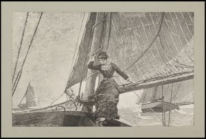 Yachting jente, 1880 av Winslow Homer