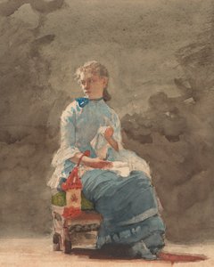 Ung kvinnesøm, 1876. av Winslow Homer