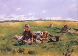 Gutter på en eng av Wladimir Jegorowitsch Makowski