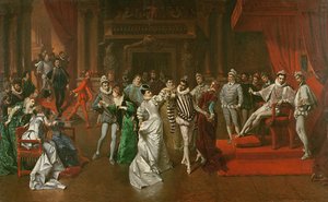 En ball av domstolen til Henry Valois av Wladyslaw Bakalowicz