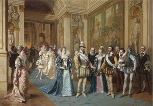 Henry IV og Marie de Medici av Wladyslaw Bakalowicz