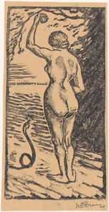 Eva a de slang av Wolbartus Brouwer (signed by artist)