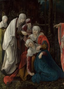 Kristi avskjed fra Maria (fragment). Rundt 1520