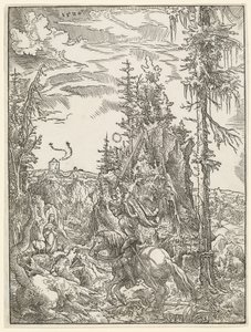 Saint George dreper dragen av Wolf Huber