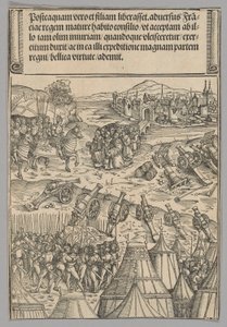 Capitulation of a French City, plate 12 fra historiske scener fra livet til keiser Maximilian I fra triumfbuen av Wolf Traut