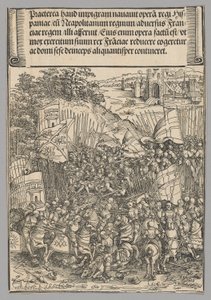 Erobringen av Napoli, plate 17 fra historiske scener fra livet til keiser Maximilian I fra triumfbuen