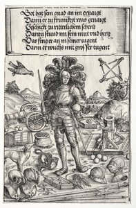 The Triumphal Arch of Maximilian I: Keiser Maximilian som beskytter av forbedringer i artilleri og rustning