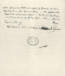 Wolfgang Amadeus Mozart (1756-1791) østerriksk komponist. Håndskrevet brev til kona Constanze. 31. juli 1791 av Wolfgang Amadeus Mozart