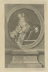 Portrett av poeten Theofan Prokopovich 1681-1736, ca 1760. av Wolfgang Christoph Mayr