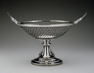 Fruktstativ, ca. 1860–1875 (sølv)