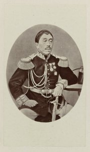 Portrett av van Mangkoe Negoro IV av Woodbury and Page