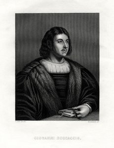 Giovanni Boccaccio, italiensk forfatter og poet, 1800-tallet. av Woodman