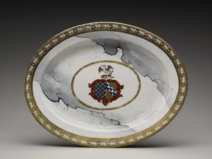 Tallerken av Worcester Porcelain Manufactory