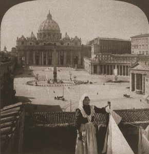 St. Peters og Vatikanet, 1905. av Works and Sun Sculpture Studios
