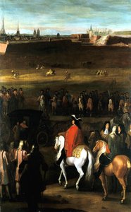 De store slagene til Louis XIV: Reduksjon av citadellet i Cambrai, 1677. av Workshop of Adam Frans van der Meulen