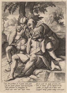 Dårenes visdom av Workshop of Hendrick Goltzius, after Karel van Mander I