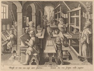 Trykke bøker av Workshop of Philip Galle after Jan van der Straet