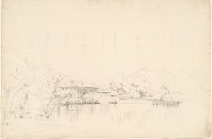 Lake Houses av Worthington Whittredge