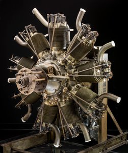 Lawrance J-1, Radial 9-motor, ca. 1922. av Wright Aeronautical