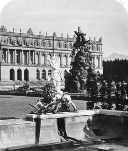 Herrenchiemsee-palasset, Bayern, Tyskland, ca 1900-tallet. av Wurthle and Sons
