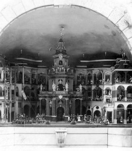 Mekanisk teater, Hellbrunn slott, Salzburg, Østerrike, ca 1900