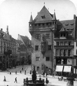Nassauer Haus, Nürnberg, Bayern, Tyskland, c1900 av Wurthle and Sons