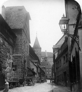 Tiergartnertor, Nürnberg, Tyskland, ca 1900-tallet. av Wurthle and Sons