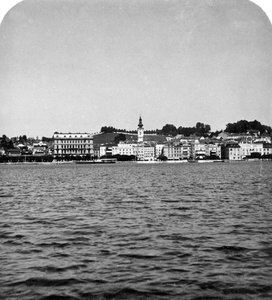 Innsjøen ved Gmunden, Salzkammergut, Østerrike, ca 1900-tallet. av Wurthle and Sons