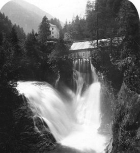 Fossen ved Badgastein, Østerrike, ca 1900-tallet.