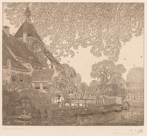 Fallende løv, Amersfoort av Wynand Otto Jan Nieuwenkamp