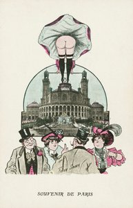 Souvenir fra Paris (farge litho) av Xavier Sager