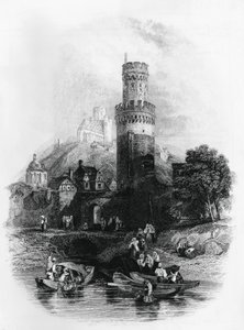 Illustrasjon for spedalsk fra Aosta, roman av Xavier De Maistre (1763-1852), gravering av Xavier de Maistre