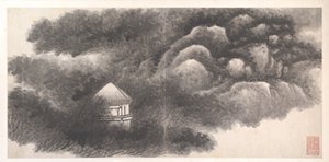 Landskap fra de tolv månedene, ca. 1685 (album med tolv maleblader; blekk på papir) av Xian Gong