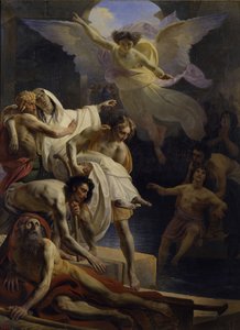 Helbredelsen ved bassenget i Siloam, 1845 av Yakov Fyodorovich Kapkov
