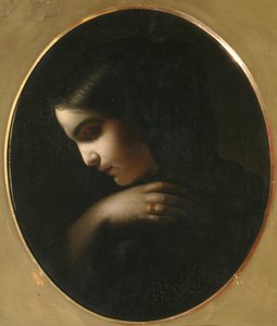 Ung enke, 1850 av Yakov Fyodorovich Kapkov