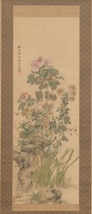 Høstblomster, 1843. av Yamamoto Baiitsu