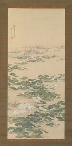Egrets in a Lotus Pond, 1852.