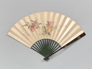 Fersken, granateple og sitron med fingre, 1832.