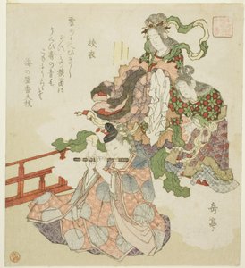 The Tale of Sagoromo, fra serien "Ten Courtly Tales for the Honcho Circle (Honchoren monogatari juban)" av Yashima Gakutei