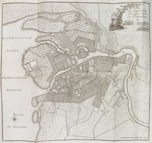 Kart over St. Petersburg, 1790. av Yefim Maximovich Khudyakov